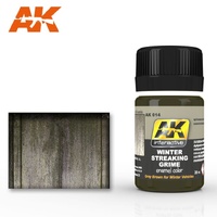 AK Interactive Weathering: Streaking Grime For Winter Vehicles 35ml Enamel Paint