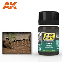AK Interactive Weathering: Dark Mud Effects 35ml Enamel Paint