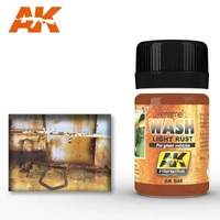 AK Interactive Weathering: Light Rust Wash 35ml Enamel Paint