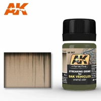 AK Interactive Weathering: Streaking Grime For Afrika Korps Vehicles 35ml Enamel Paint