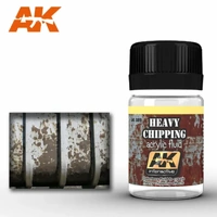 AK Interactive Weathering: Heavy Chipping Effects Acrylic Fluid 35ml Enamel Paint