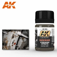 AK Interactive Weathering: Interior Streaking Grime 35ml Enamel Paint