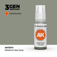 AK Interactive - 3 Gen Acrylics - Medium Sea Grey 17ml