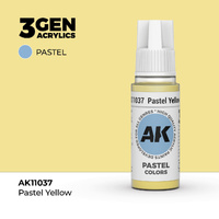AK Interactive - 3 Gen Acrylics - Pastel Yellow 17ml