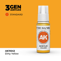 AK Interactive - 3 Gen Acrylics - Dirty Yellow 17ml