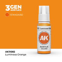 AK Interactive - 3 Gen Acrylics - Luminous Orange 17ml