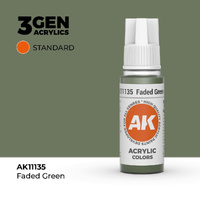 AK Interactive - 3 Gen Acrylics - Faded Green 17ml