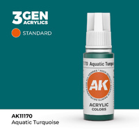 AK Interactive - 3 Gen Acrylics - Aquatic Turquoise 17ml