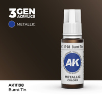 AK Interactive - 3 Gen Acrylics - Burnt Tin 17ml