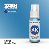 AK Interactive - 3 Gen Acrylics - Metallic Blue 17ml
