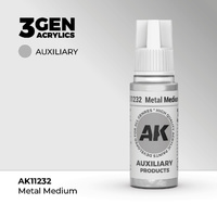 AK Interactive - 3 Gen Acrylics - Metal Medium 17ml