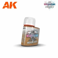 AK Interactive Wargame: Medium Earth Enamel Liquid Pigment 35ml