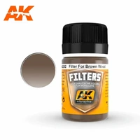 AK Interactive Weathering: Dark Filter For Wood 35ml Enamel Paint