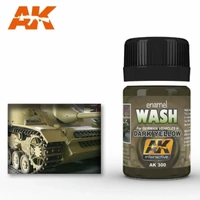 AK Interactive Weathering: Wash For Dark Yellow Vehicles 35ml Enamel Paint