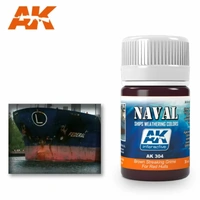 AK Interactive Weathering: Brown Streaking Grime For Red Hulls 35ml Enamel Paint