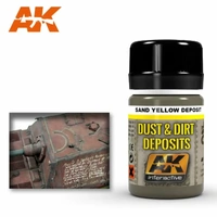 AK Interactive Weathering: Sand Yellow Deposit 35ml Enamel Paint