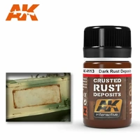 AK Interactive Weathering: Dark Rust Deposit 35ml Enamel Paint