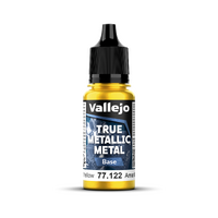 Vallejo True Metallic Metal Base Radiant Yellow 18 ml - Preorder 02/2026