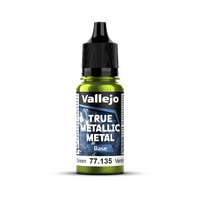 Vallejo True Metallic Metal Base Amber Green 18 ml - Preorder 02/2026