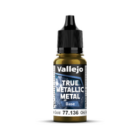 Vallejo True Metallic Metal Base Greenish Gold 18 ml - Preorder 02/2026