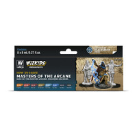 Vallejo Wizkids Premium set: Masters of the Arcane Acrylic Paint Set (8 Colour Set)