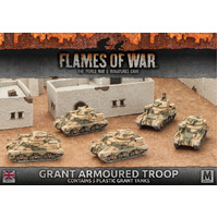Flames of War: British: Grant Armoured Troop (Plastic)