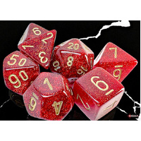 Chessex Scarab Mega-hedral Blue Blood/Gold 7-Die Set