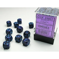 Cobalt Speckled 12mm d6 (36)