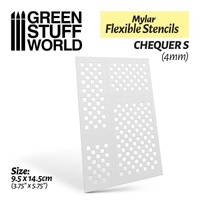 Mylar Flexible Stencils CHEQUER S (4mm)