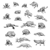 Green Stuff World - 3D Printed - Animals - Frogs &amp; Toads