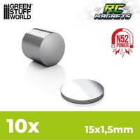 Green Stuff World: Neodymium Magnets 15x1,5mm for RC cars (Pack x10) 