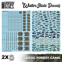 Green Stuff World - Waterslide Decals - Classic Forest Camo