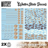 Green Stuff World - Waterslide Decals - Classic Desert Camo