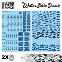 Green Stuff World - Waterslide Decals - Classic Tundra Camo