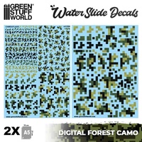 Green Stuff World - Waterslide Decals - Digital Forest Camo