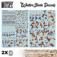 Green Stuff World - Waterslide Decals - Digital Desert Camo
