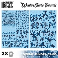 Green Stuff World - Waterslide Decals - Digital Tundra Camo