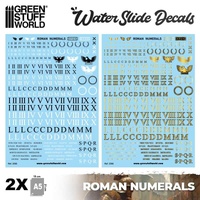 Green Stuff World - Waterslide Decals - Roman Numerals