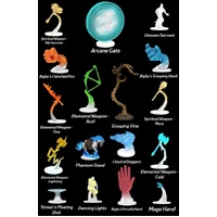 Dungeons &amp; Dragons Spell Effects Arcane Fury &amp; Divine Might Pre Painted Miniature Pack